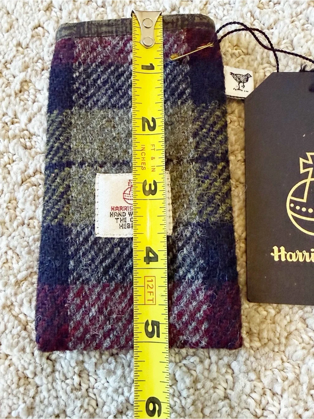 Harris Tweed Card Wallet Cash Earbud Lip Balm Gift Card Holder Autumn Fall Tweed